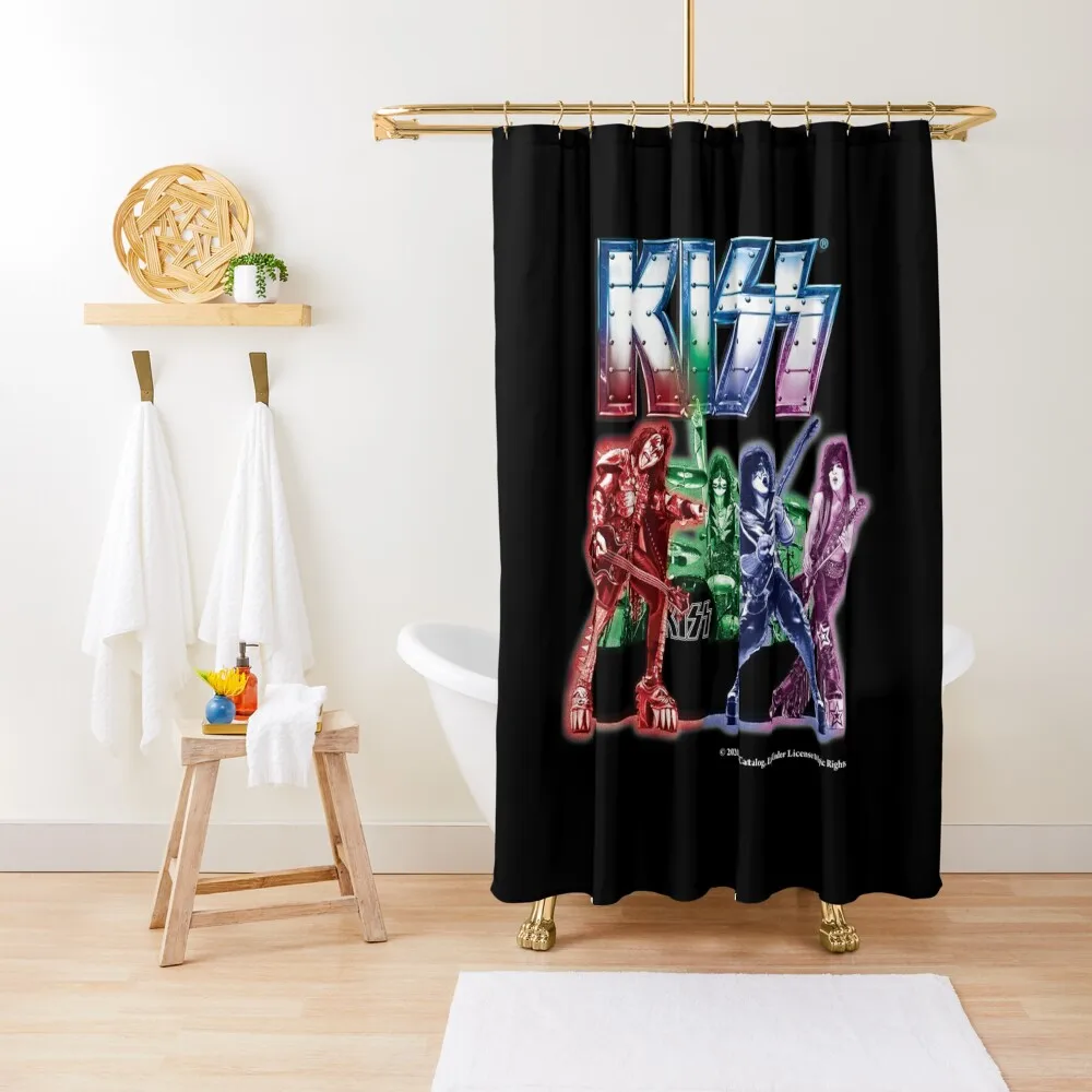 

KISS band Shower Curtain Waterproof Bath And Anti-Mold For Bathroom Shower For Bathrooms Window Curtain