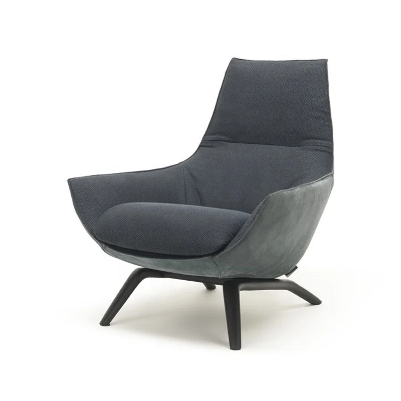 Modern Upholstered Fabric Armchair Velvet With Armrests New Hotel Lounge Chair Lounge Armchair Living Room Chair