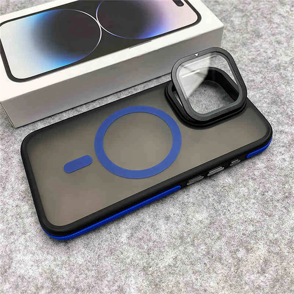 Glaslinsen-Kameraschutzständer für MagSafe Magnetische Hülle für iPhone 18 17 Air 15 12 13 14 16 Pro Max Plus Matte Klare Abdeckung – Detail 14