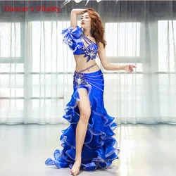 Belly Dance Performance Clothing Women Sense New Long Skirt Suit Oriental Dance Competition Suit