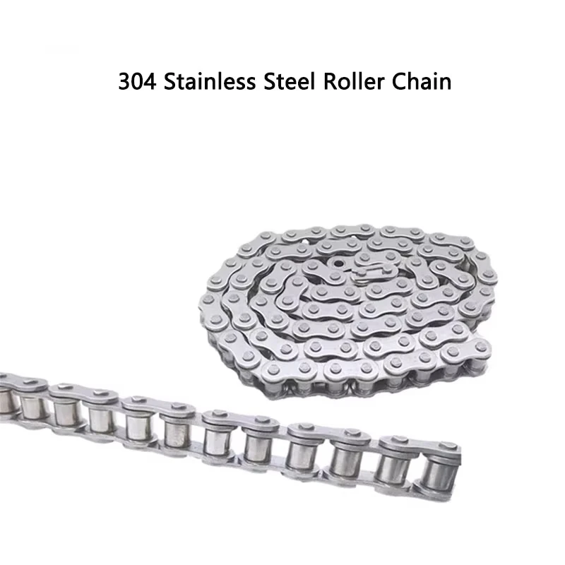 1Pcs 04C-1 Roller Chain/Chain Links Connector Industrial Transmission Single Row Chain for 04C-1 Sprocket 0.5/1/1.5/5Meters
