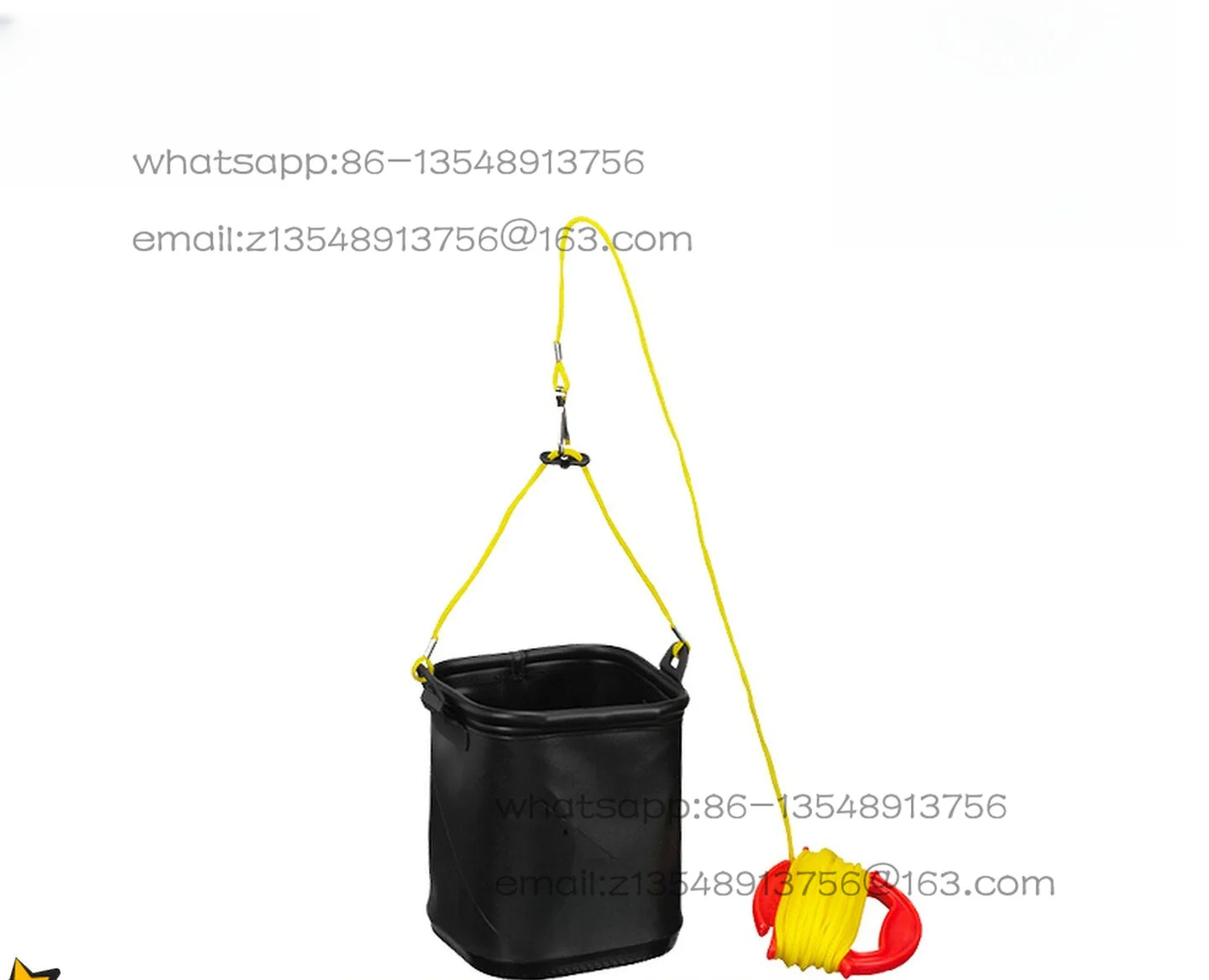 No cover water bag EVA bucket, foldable with rope, fishing live bait water bag