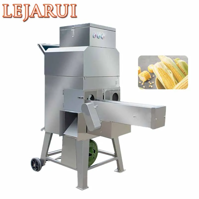 Industrial Automatic Fresh Corn Thresher Sheller Machine Small Sweet Corn Threshing Peeling Shelling Machine For Sale