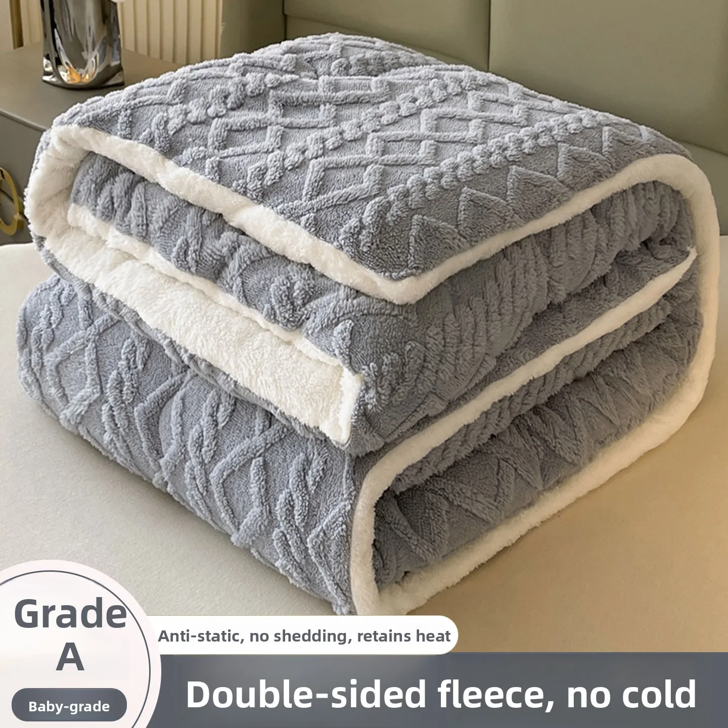 

Зимнее утолщенное теплое одеяло из молочного вельвета для студенческого общежития, однослойное, из полиэфирного волокна, однотонное