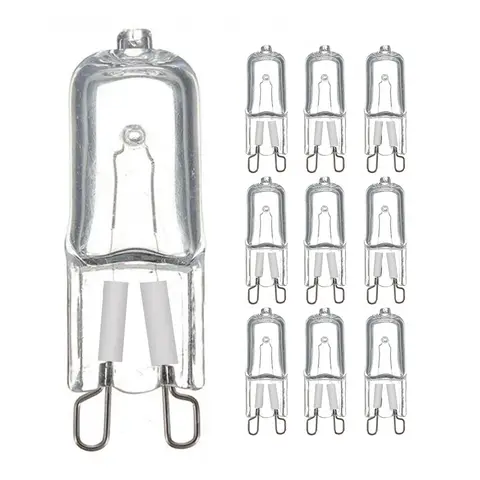 10PCs G9 Eco Halogen light bulbs G 9 220V 20W / 25W / 40W / 60W Capsule LED Lamp Bulbs Inserted Beads Crystal Lamp Bulb
