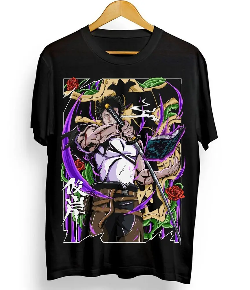 Yami Sukehiro T-shirt Black Clover Asta Yuno GirlAnime Gift Shirt Tee All Size