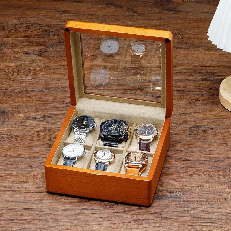 

Solid Wood Watch Storage Box For Household High-end Mechanical Watches Multi Functional Wooden Integrated Watch Storage BoxZF804