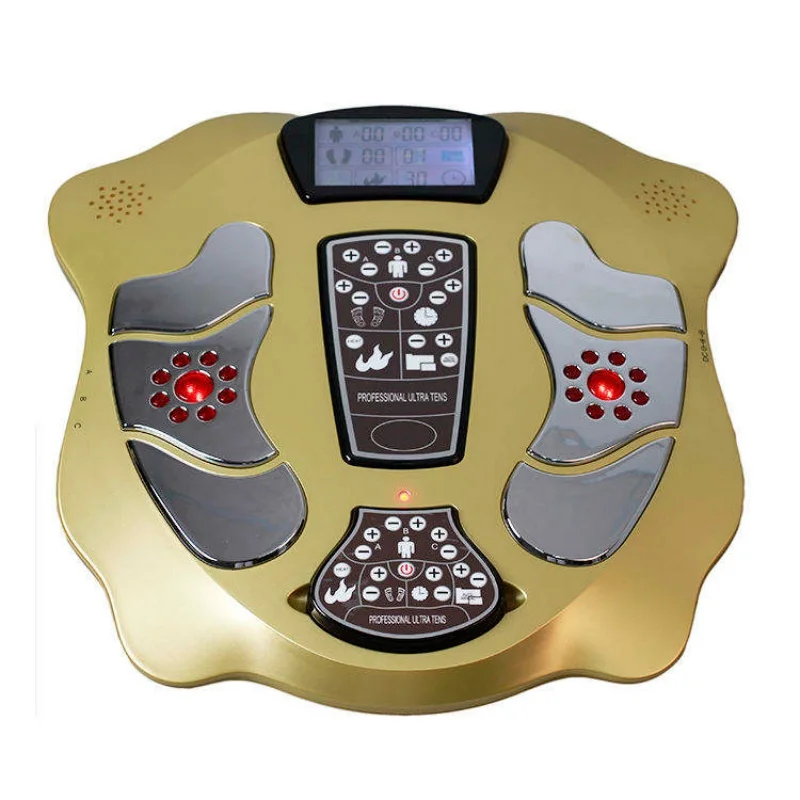 

LCD Display Heated Pulse Foot Spa Remote Control Physic Therapy Tens EMS Machine Foot Massager for Blood Circulation & Pain