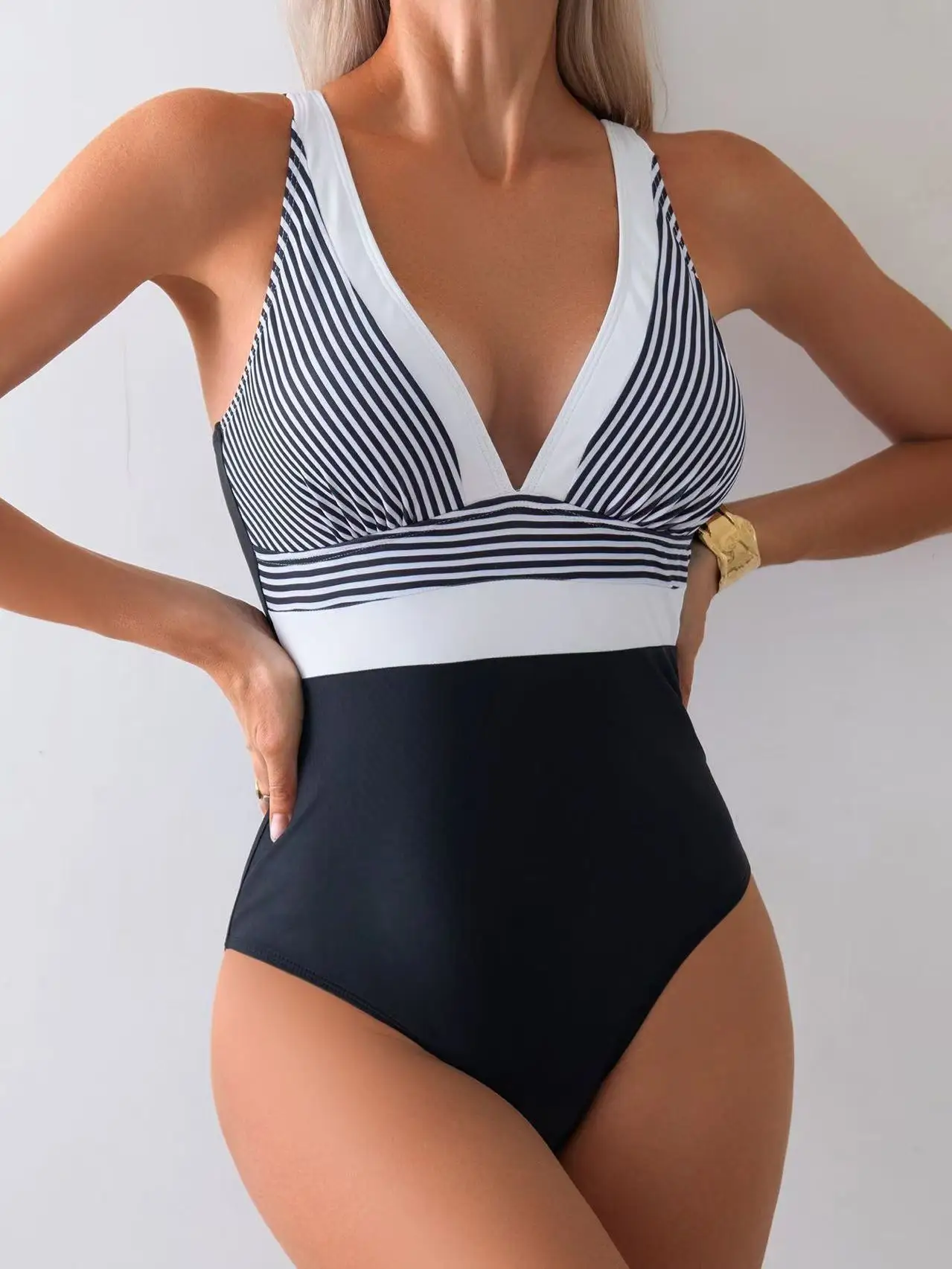 

New High Waist Sexy Swimsuit Women Summer Bathing Suit Bikini Set Sleeveless Swimwear Women Beach Swimming Suit For Female