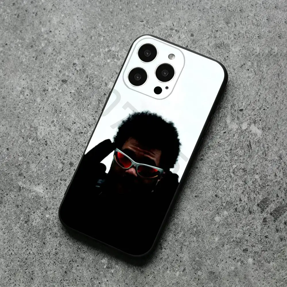 T-The Weeknd Phone Case For iPhone 17,16,15,14,13,12,11,Plus,Pro Max,XS,X,XR,SE,Mini,Soft Silicone Black Cover view 3