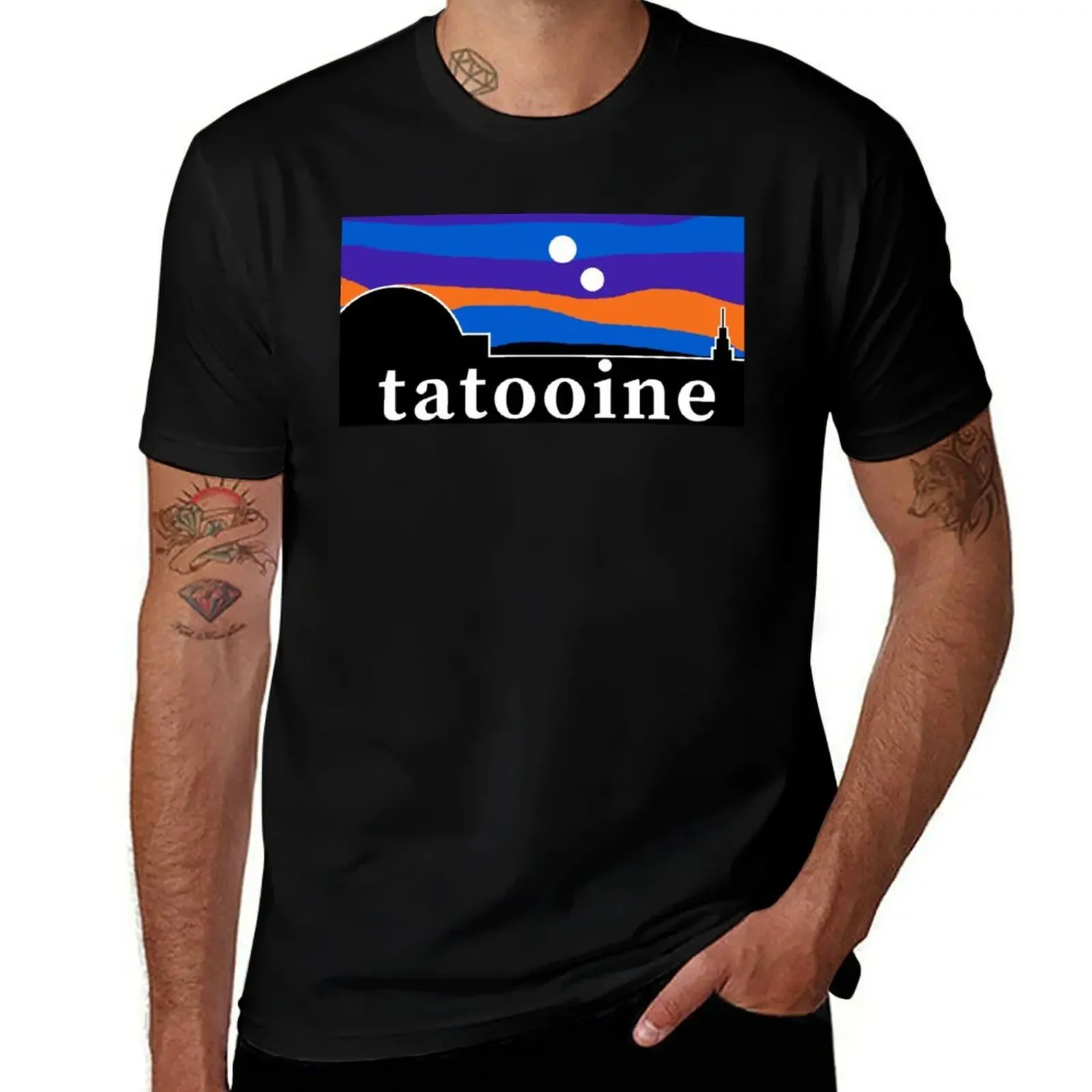 

Tatooine - Retro Pop Culture Design T-Shirt plus sizes customs anime shirts men