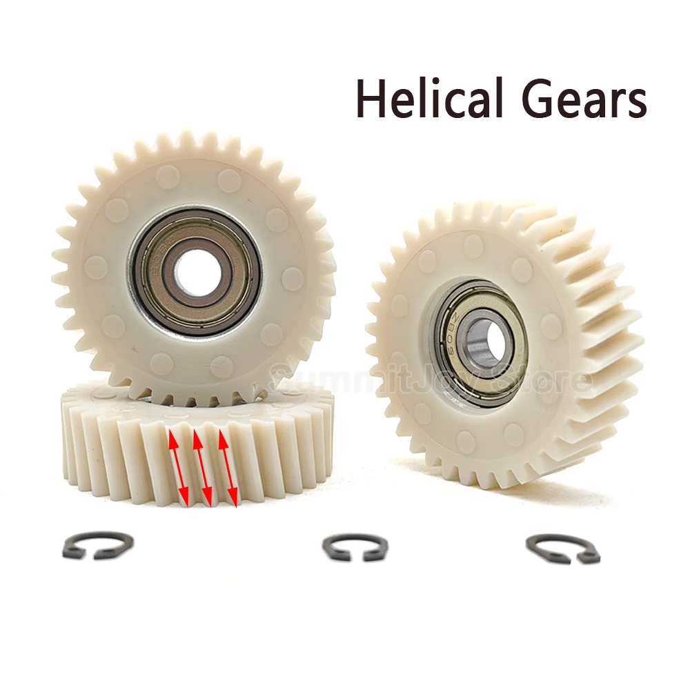36 Zähne E-Bike-Schrägzahnräder, Planetengetriebe, 48 x 13,5 mm, mit 8 mm Lager für Elektrofahrrad, 500 W, 750 W, Nabenmotor, Nylon-Schrägzahnrad – Detail 4