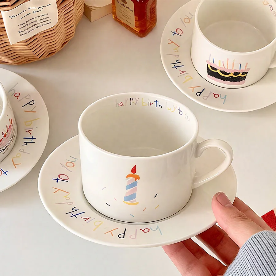 

Керамическая чашка Кофейная чашка Чашка для воды Кружка Чайная чашка ЧашкаЛегкая роскошная с крышкой Без крышки Для чая Комната для совещаний Офис Личность