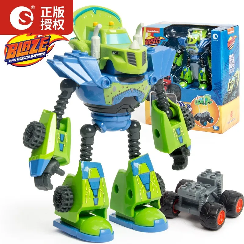 Blaze Monster Machines Anime Figure Plastic/Alloy Deformed Robot Car Toy Action Figure Model Kids Toys Children Christmas Gifts