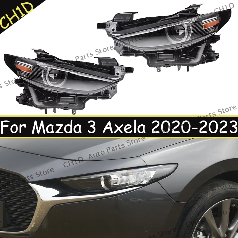 

Mazda Auto Parts For Mazda 3 Axela 2020-2023 Headlights LED Turn Signal High Beam Angel Eye Projector Lens Near light low beam