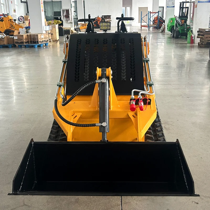 Customized China Factory Sale Mini Skid Steer Loader Compact Wheel/Track Diesel Engine Front-End Loader Featuring Core Motor