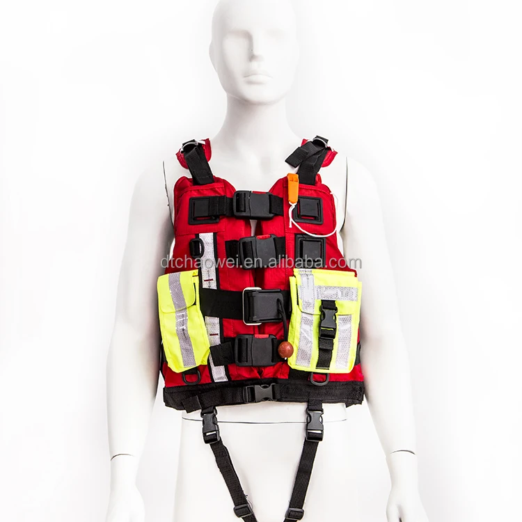 

Solas Reflective Tape V Type Rescue Vest Emergency Swift Water Life Jackets High Visibility for Quick Rescue for Outdoor
