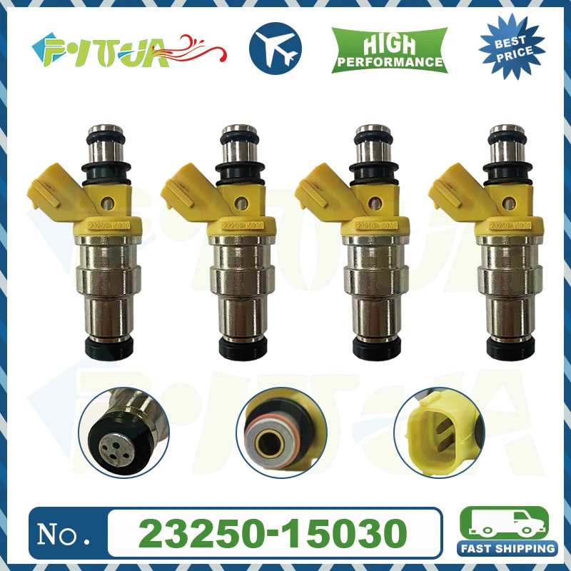 

4pcs Fuel injector 23250-15030 For Toyota Corolla AE100 Carina AT192 5AFE 1991-1995 23209-15030 2325015030 2320915030