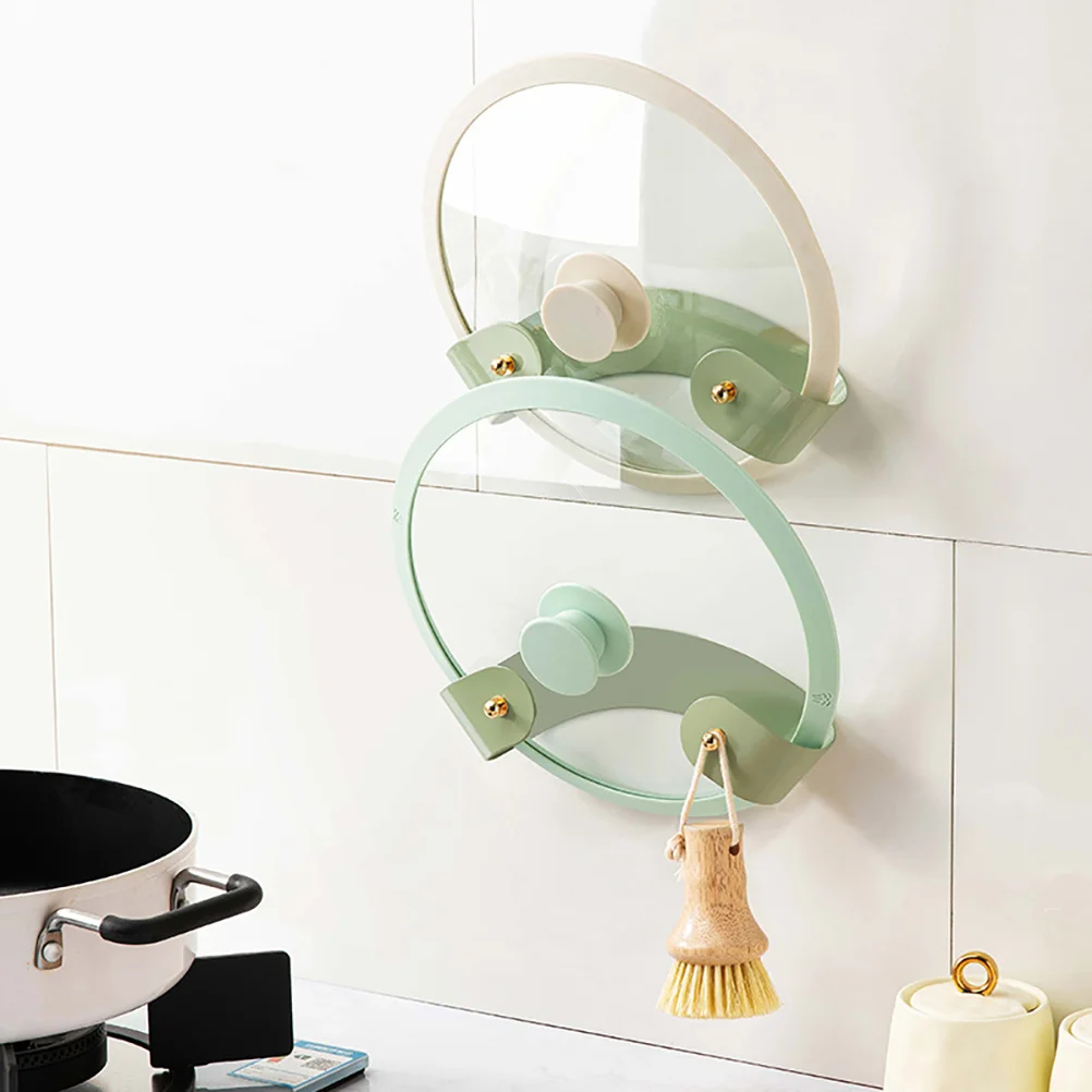 

2pcs Kitchen Pot Lid Mounted Storage ganizer Zinc Alloy Ventilated Drying Strong Bearing Multi functional Home