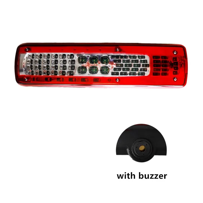 1pair 24V LED Tail Turn Stop Brake Signal Lights For Volvo FH 460 540 Heavy Truck Rear Lamps Taillight +buzzer 20425729 82483073