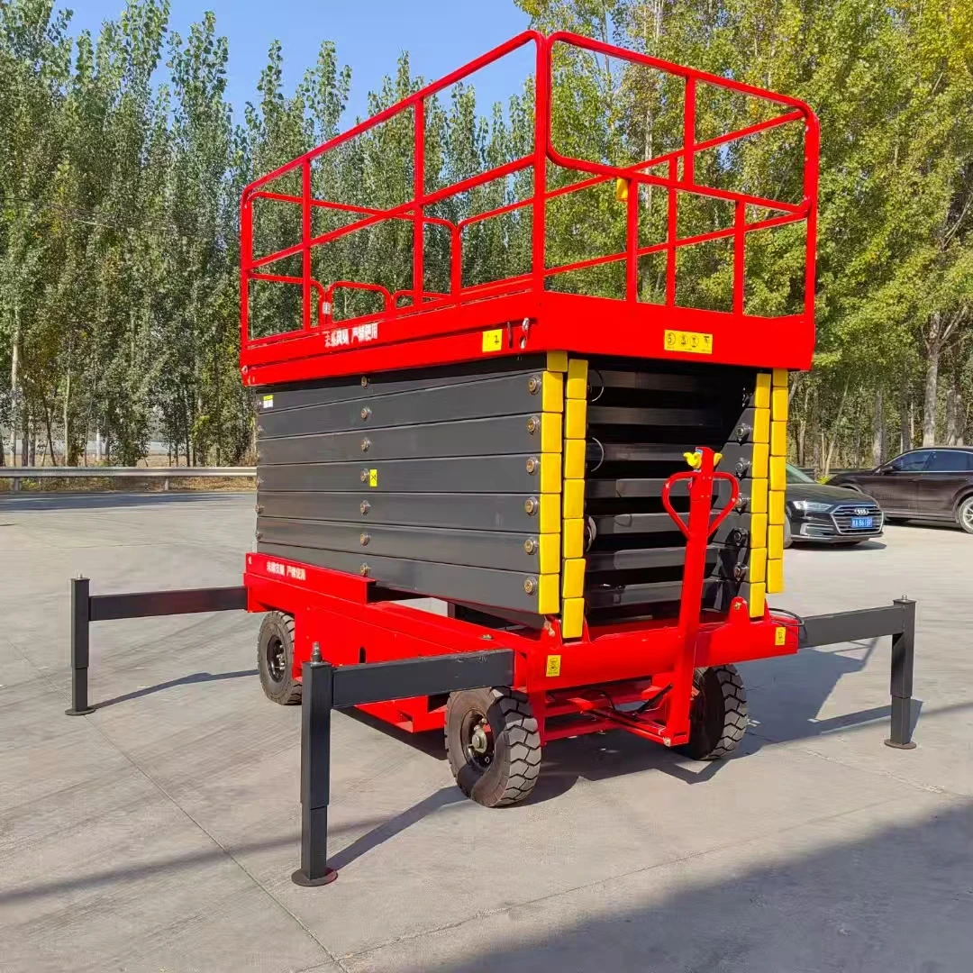 Table élévatrice à ciseaux hydraulique entièrement électrique mini petite Ali 20 pieds 30 pieds 40 pieds