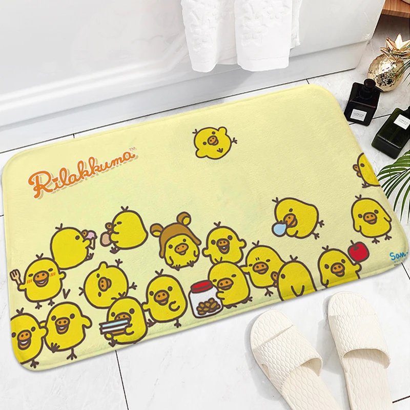 

Porch Foot Mat Non-slip H-Rilakkuma Carpet Entrance of House Custom Doormat Slip-resistant Bedroom Rug Interior Home Decor Items