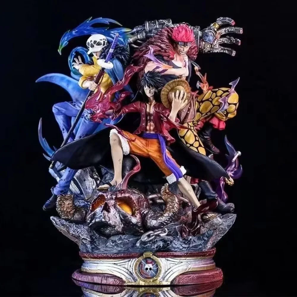 19cm/7.48in Anime ONE PIECE Figure Luffy Eustass Kid Trafalgar D. Water Law Action Figures Pvc Collection Model Toys for Gifts