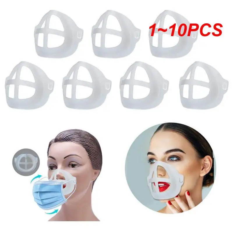 1~10PCS Face Mask Bracket 3d Smoothly Support Lipstick-proof Holder Breathing 3d Mask Bracket Mask Bracket