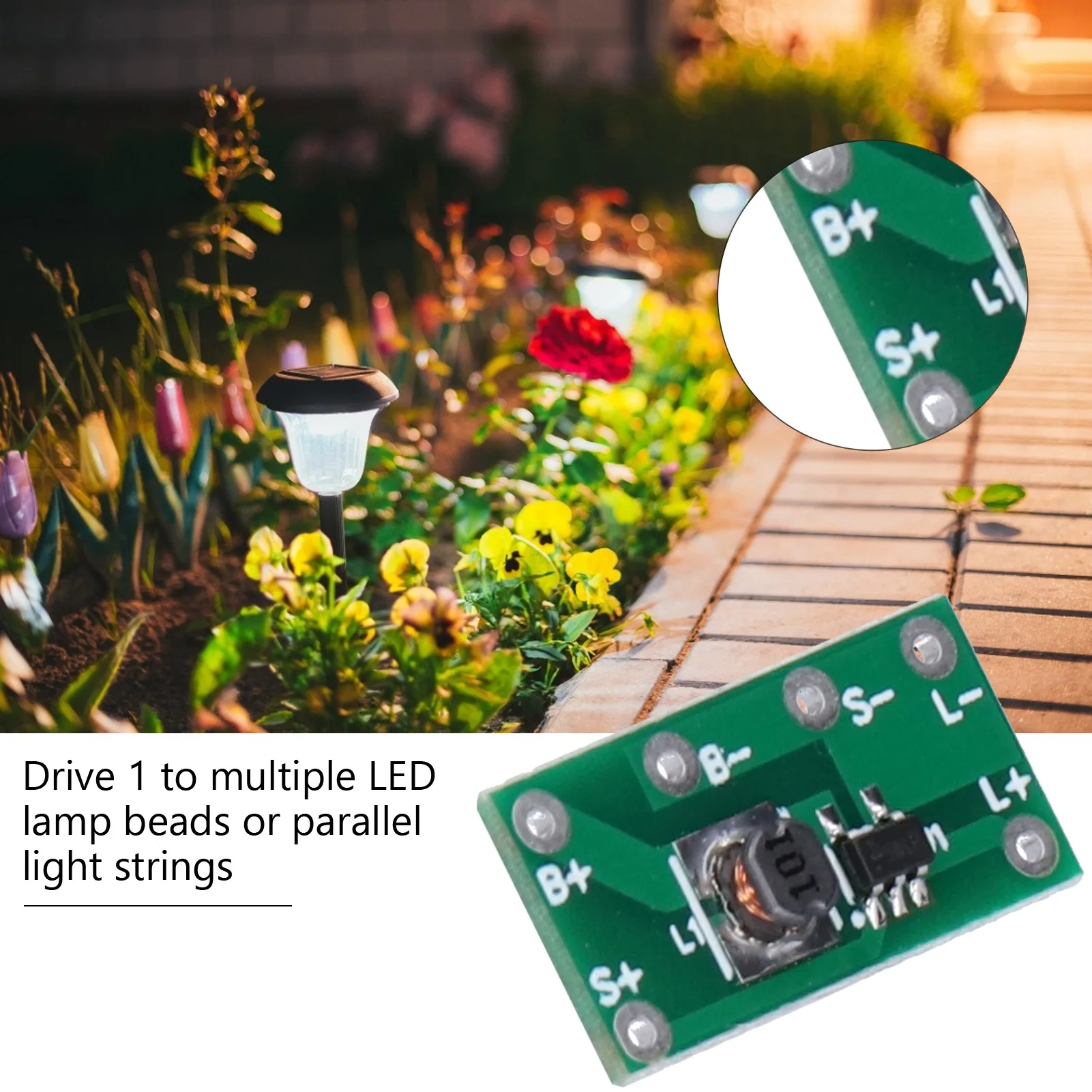 10pcs Solar Light Control Board Solar Lamp Circuit Board Solar Charging Module for Road Stud Light