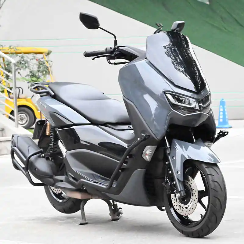 Suitable for Yamaha NMAX155 bumper folding backrest exhaust heat-resistant guard shelf luggage rack modification parts
