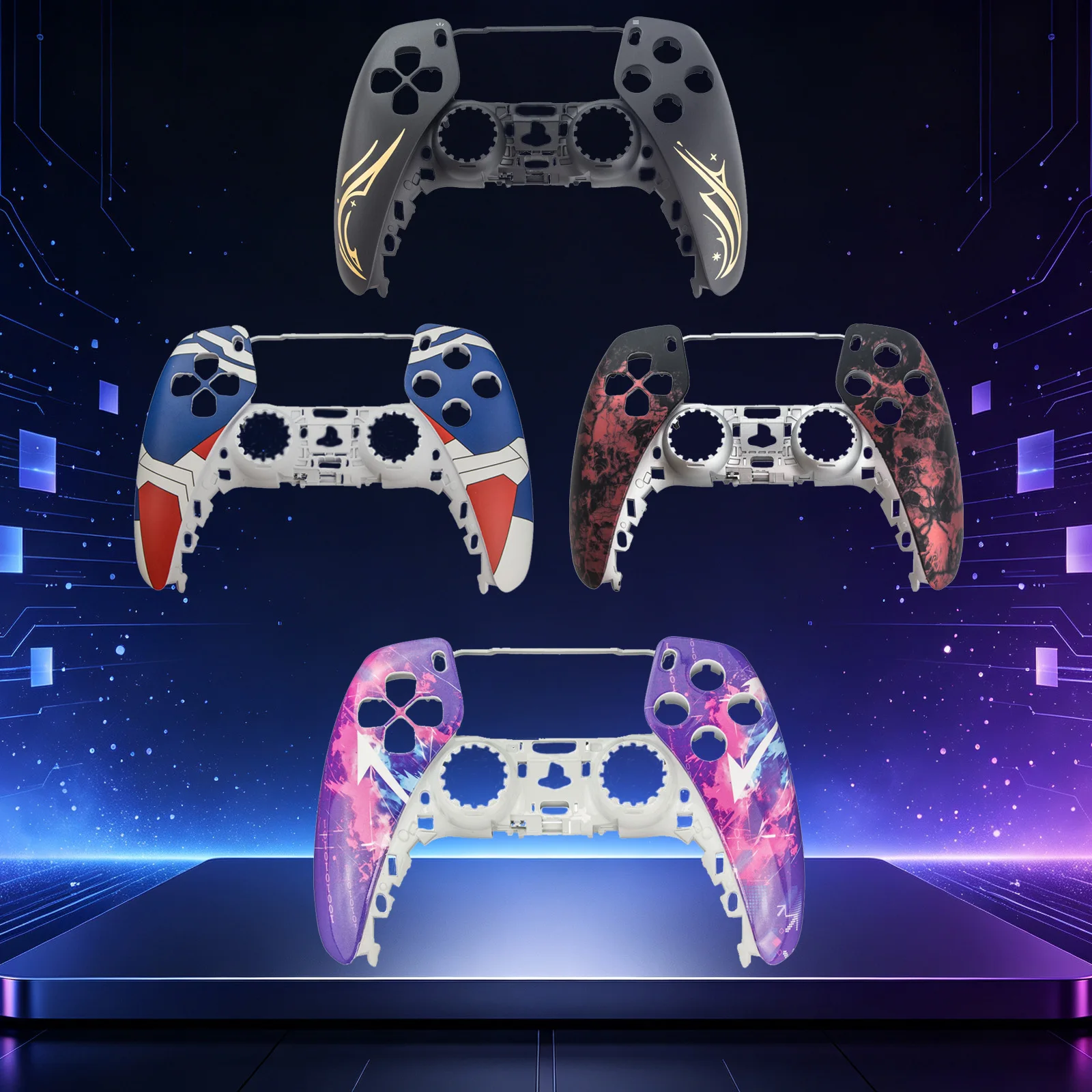 Gaming Console With Controller - Casing Pengganti untuk Kontroler Game PS5,