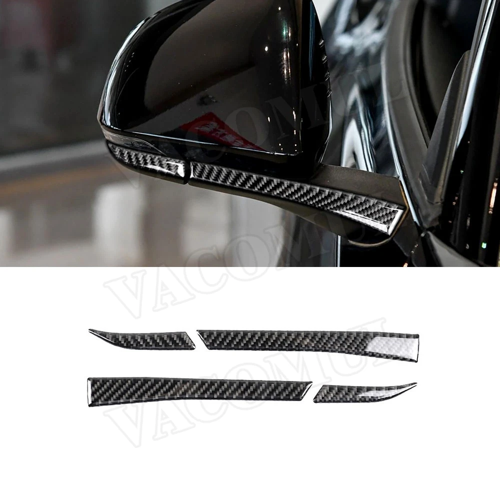 

Carbon Fiber Car Side Rearview Mirror Trim Cover Mouldings Strip Stickers For Ford Mustang 2015 2016 2017 LHD Car Styling