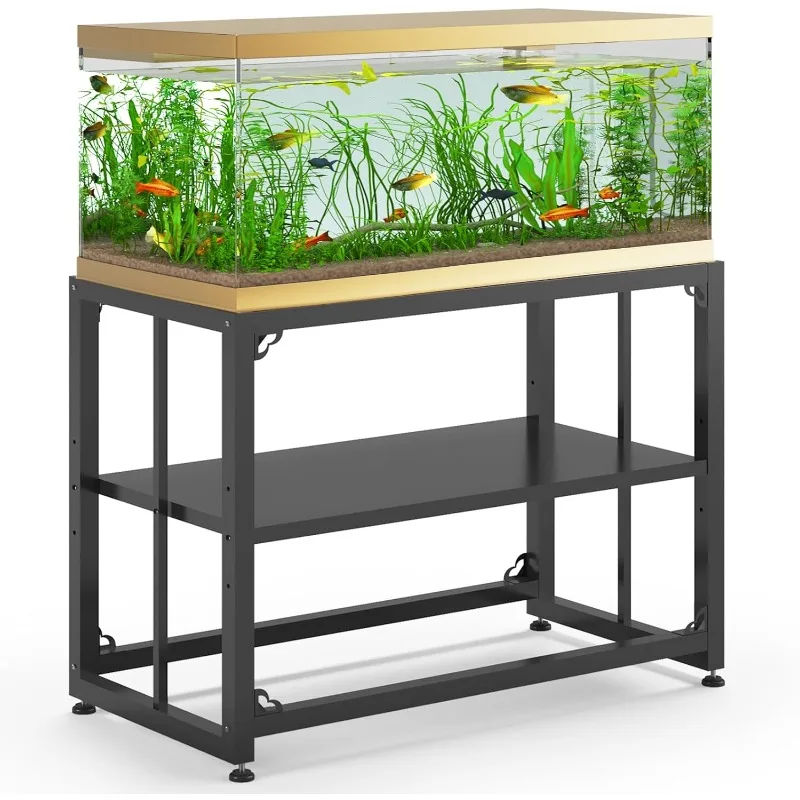 Fish Tank Stand 40 Gallon, Metal Aquarium Stand 36.5