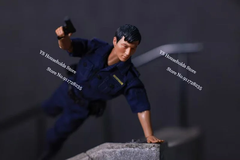Limitado dos anos 90 escala 1/12 nicholas tse filme de ação policial figura de ação corpo móvel design pano 6 polegada homem soldado modelo brinquedos