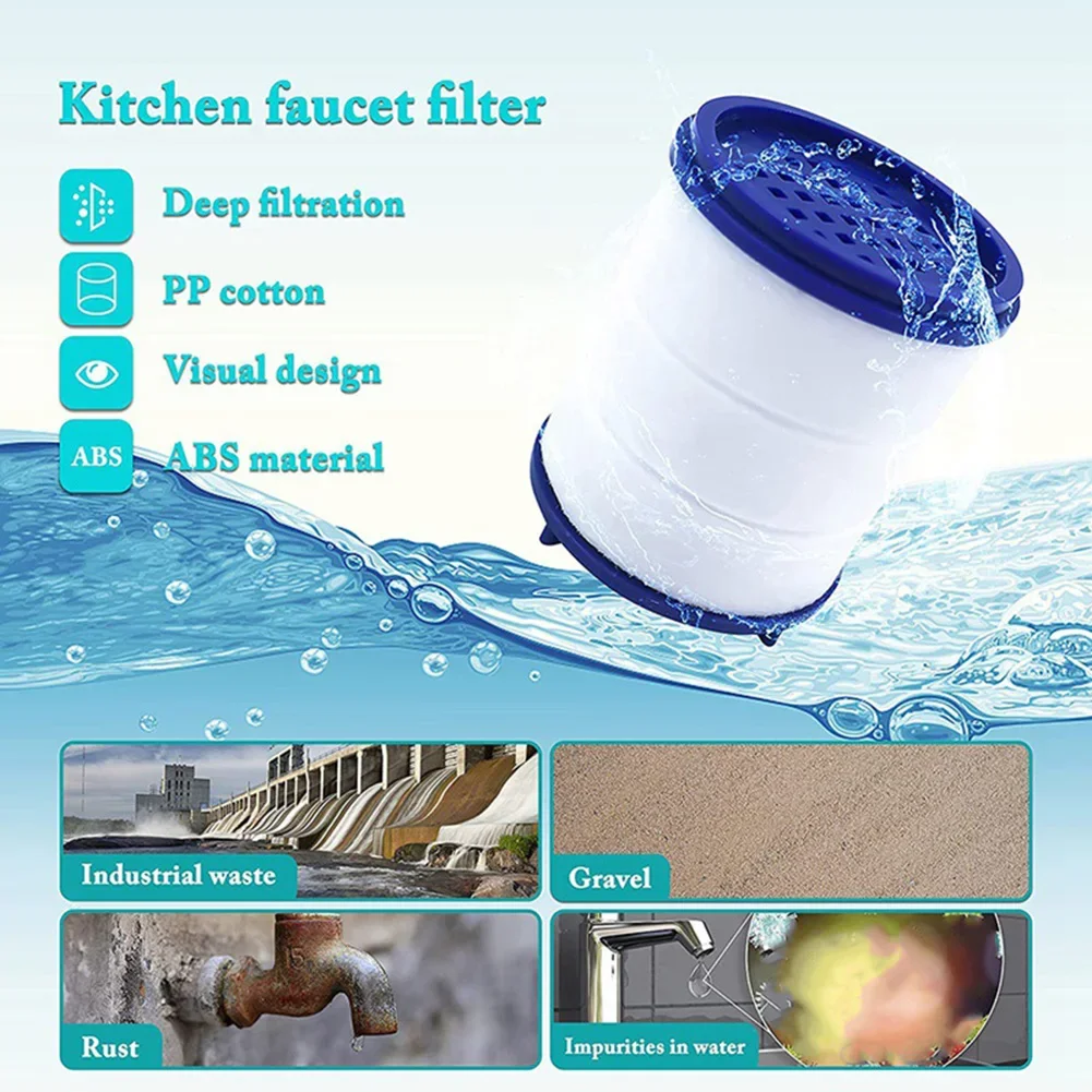 Sprayer Head Shower Faucet Splash Filters Tap Adapter Faucet Water Purifier Filter Element Shower PP Cotton Filter Element