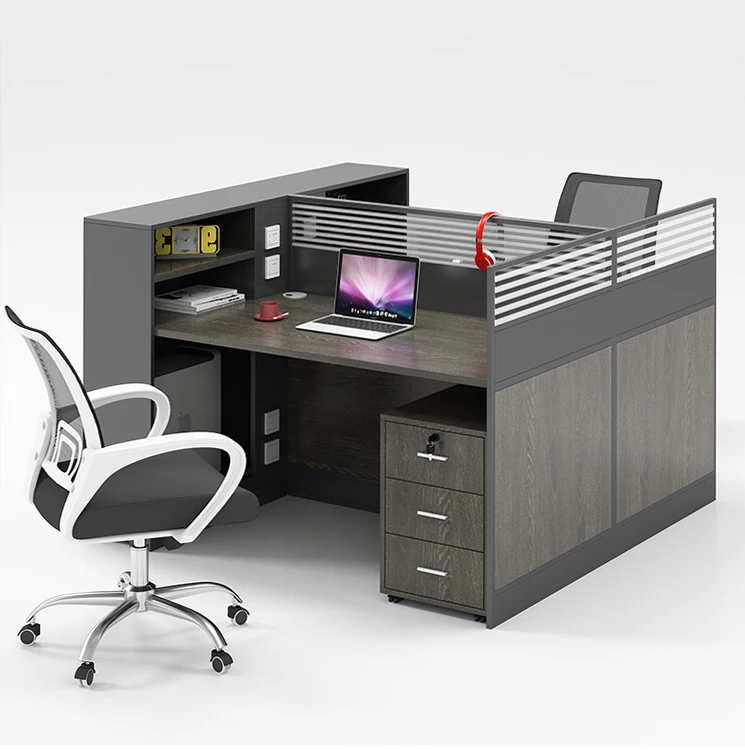 1.2m Co Working Screen Table 6 Seat Office Workstation Cubicle for Staff in Office