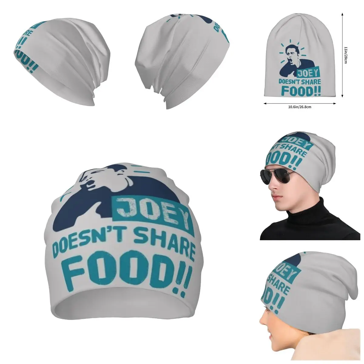 

JOEY DOESN'T SHARE FOOD TV Show 1 Unisex Pullover Cap 3D print Beanies Hat For Men And Women Outdoor Hat