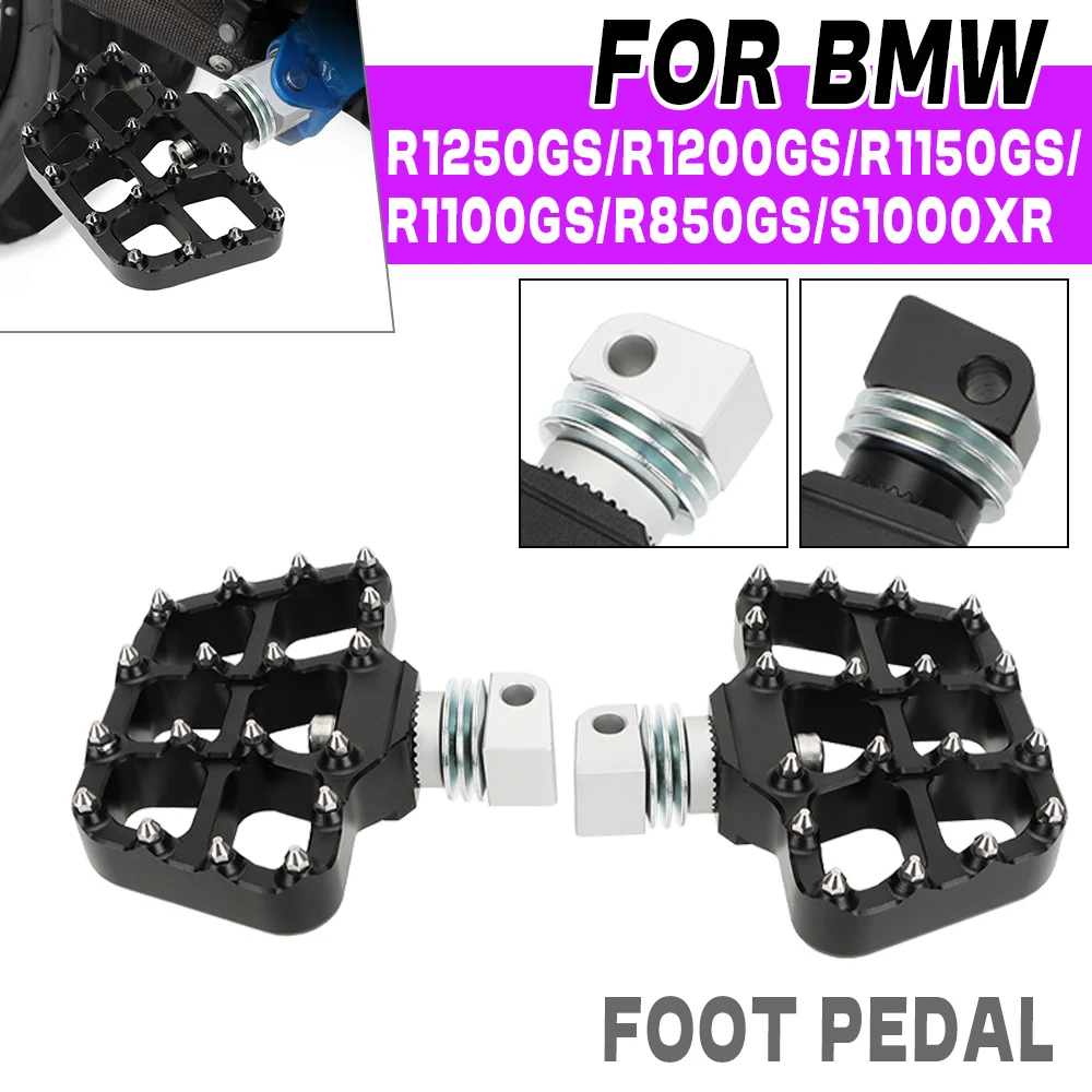 

New Foot Pegs For R 1250GS ADV R1200GS LC R1150gs r1100GS R850GS s1000xr 2019 Motorcycle Parts 360 Adjustable Foot Rests Footpeg