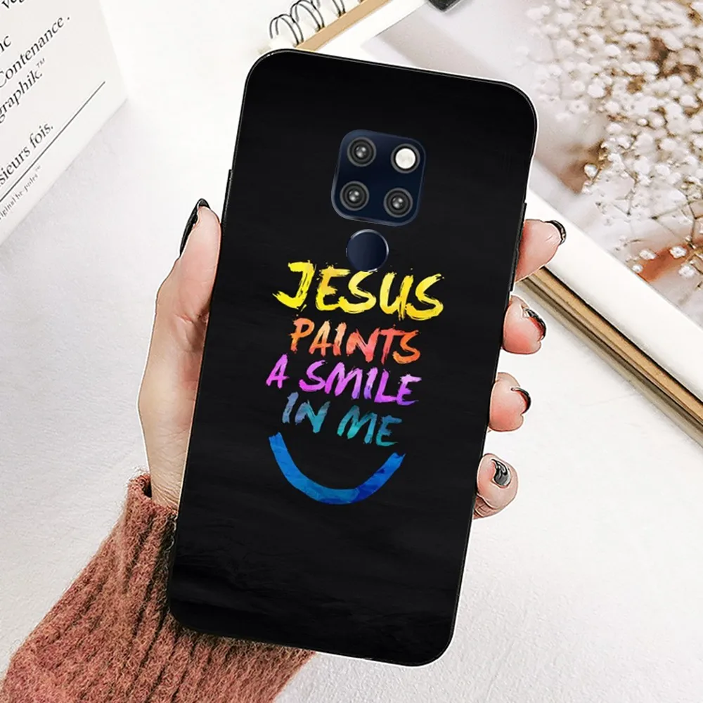 Faith Christian Religious Jesus Art Phone Case For Huawei Mate 10 20 30 40 50 Lite Pro Nova 3 3i 5 6 SE 7 Pro 7SE