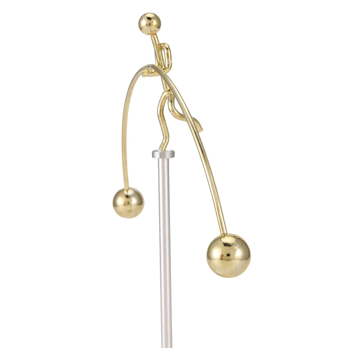 Qualitative Steel Physics Toy Kinetic Art Balance Toy Balancing Decompressive Science Psychology Office Toy for Desk Decor Gold