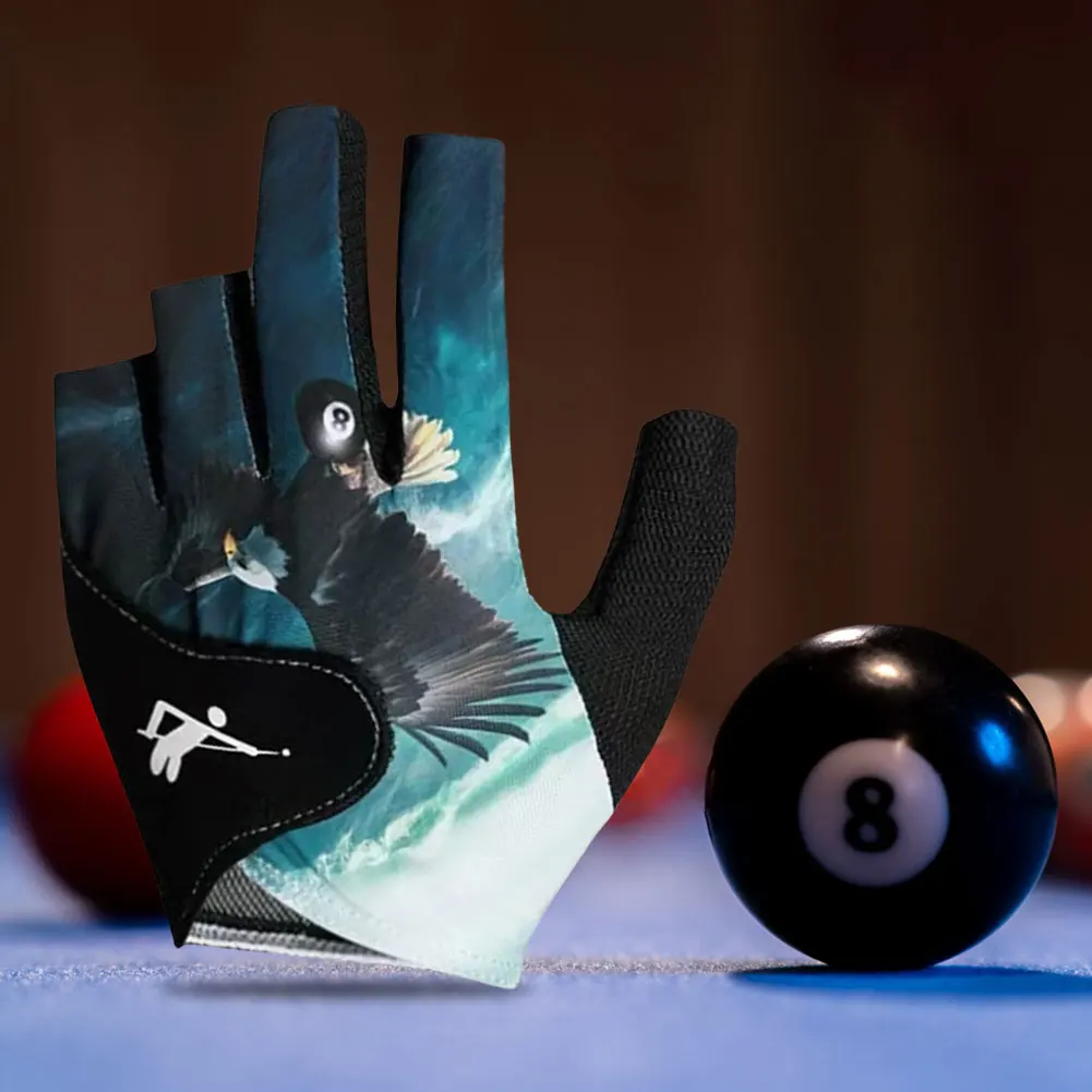 

Левая рука, снукерный кий, спортивные перчатки, дышащие перчатки для кия, регулируемые перчатки для бильярда и бассейна для мужчин и женщин