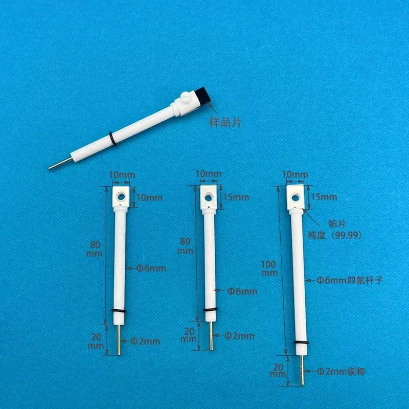 Jj110 Pt Electrode Holder Working / Ptfe / Chemical / Pt Electrode Clip