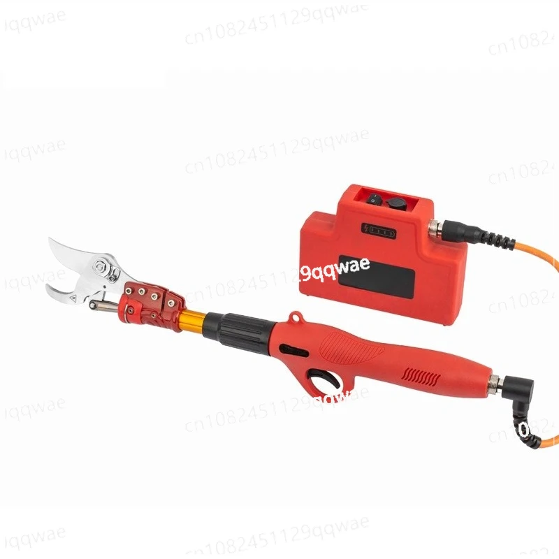 Lithium battery high branch shears extended pruning shears, opening 4 cm electric fruit tree thick branch shears