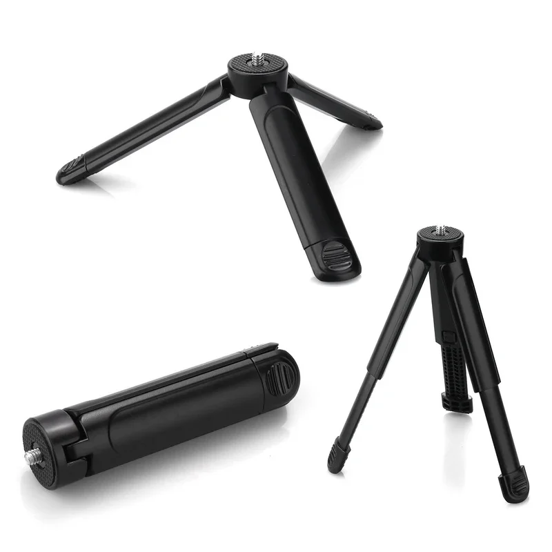 Ausziehbares Mini-Stativ mit 1/4"-Schraubanschluss für DJI Osmo GoPro Insta360 Action-Kamera, Handy-Desktop-Stativ für Vlog Live-Stream