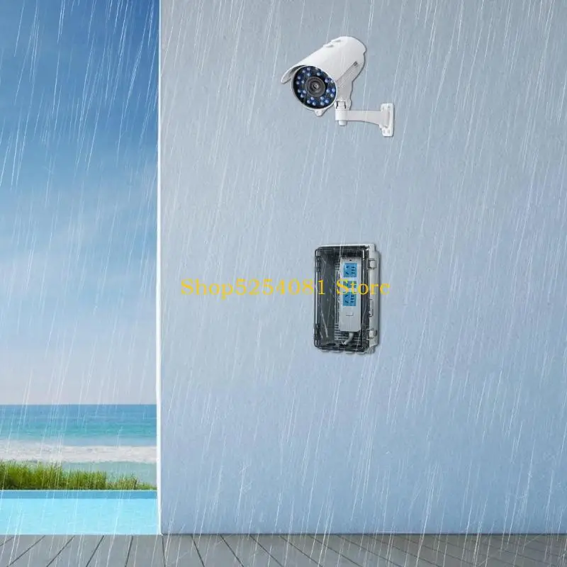 AXYC Secure Outdoor Power Junctions Case Waterproof With Lock and Sturdy ABS Materials Construction Easy Installion Designs