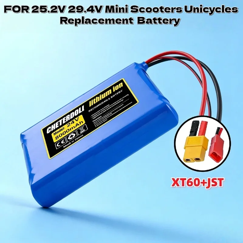 

Durable7S2P 24V 8000mAh Rechargeable Lithium Battery Power Source for25.2V 29.4V Mini Scooters Unicycles Replacement Accessories