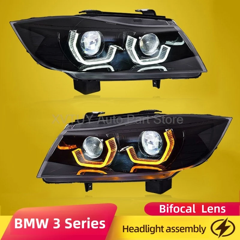 

Для BMW 3 серии E90 2005-2012 фары в сборе модифицированные новые дневные ходовые огни светодиодный проектор передние лампы аксессуары