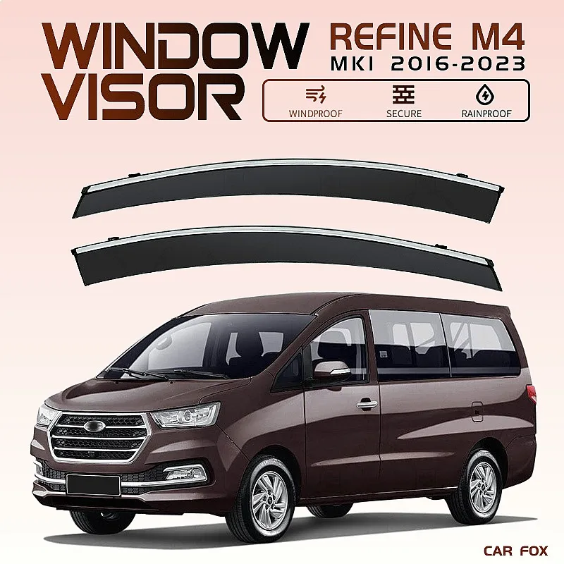 

2Pcs For JAC Refine M4 2016+ Car Window Visor Rain Sun Shade Side Window Deflector Awning Auto Accessories