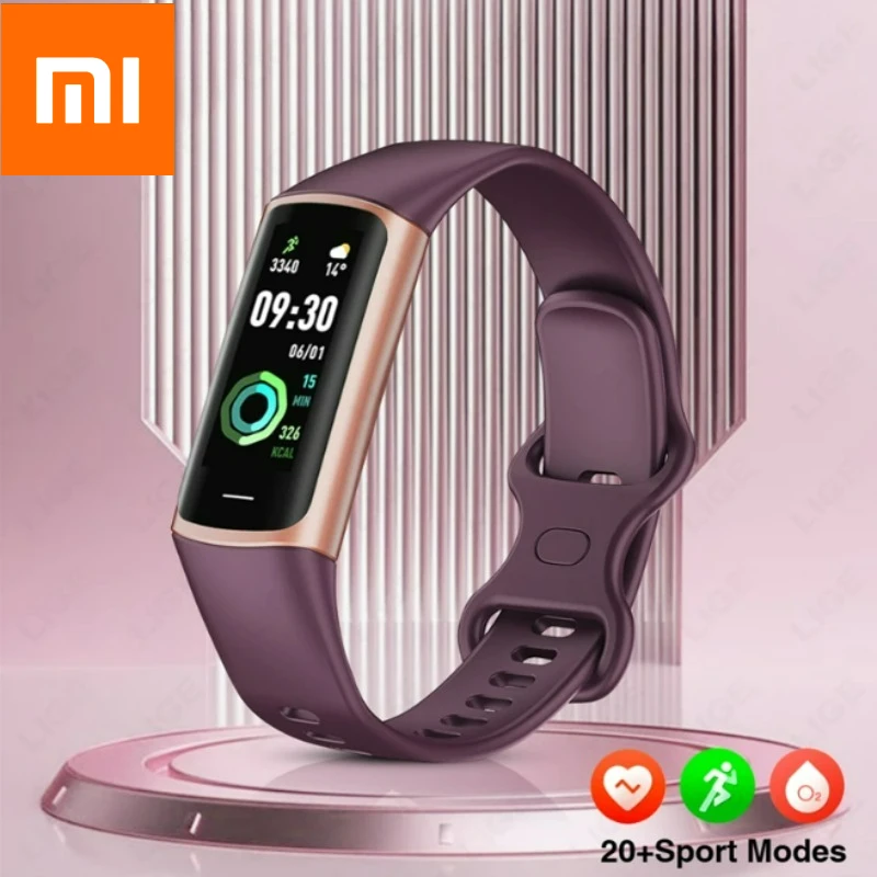 

Xiaomi 2025 спортивный смарт-браслет, фитнес-трекер для мужчин и женщин, водонепроницаемый подключенный трекер, мужские умные часы для Android