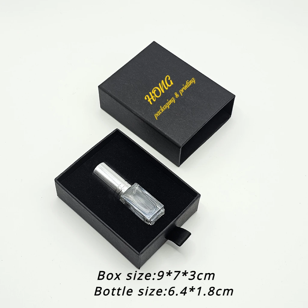 60Pcs 3ml perfume sample bottle with Sponge Inside Custom Logo Refillable atomizer perfume Empty Perfume Bottle with Box Drawer